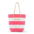 thumbnail image 1 of Wedding Star 4405-25 Bliss Striped Tote Bag, Pink & White, 1 of 2
