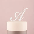 thumbnail image 1 of Wedding Star 9854-08 Script Monogram Acrylic White Cake Topper, 1 of 1
