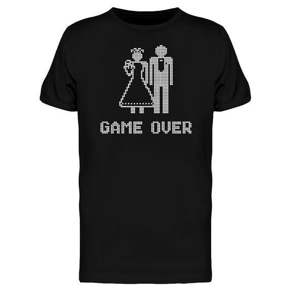 Wedding Symbol Game Over T-Shirt Men -Image by Shutterstock, Male 3X-Large