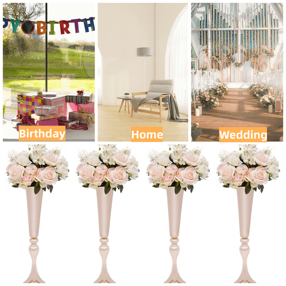 Wedding Table Centerpiece For Artificial Flower Metal Flower Stand For Party Event Wedding Backdrop Decor Flower Vase Artificial Flower Flower Centerpiece