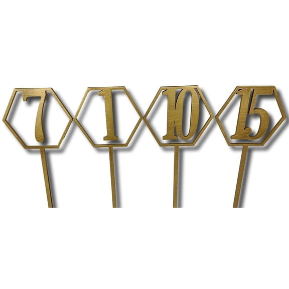 Wedding Table Numbers Natural Wood / 4" / 1/4"