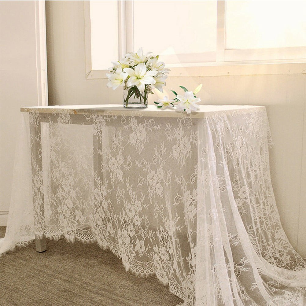 Wedding Tablecloth Party Table Decor Rectangle Lace Table Cover for Baby  Shower Decorations - Walmart.com, image size:1001x1001