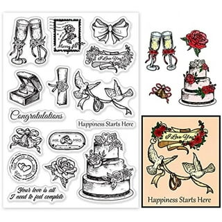 Wholesale GLOBLELAND Roses Key Clear Stamps Ring Books Silicone Stamps Love  Words Rubber Transparent Rubber Seal Stamps for Card Making DIY  Scrapbooking Photo Album Decoration 
