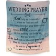 thumbnail image 1 of Wedding Throw Blanket - Soft, Fuzzy & Warm - 50x60 Inches Marriage Prayer Blankets for Bride, Groom - Vintage Throws Gifts for Newlywed Couples, 1 of 6
