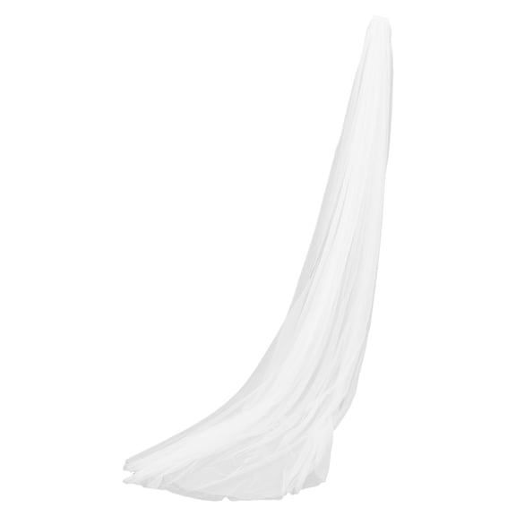 European Style Wedding Veil for Brides, Double Layer White Bridal Veil with Cathedral Train, Elegant Bridal Accessory for Women