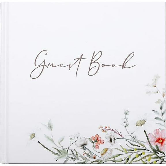 Wedding Vow Books Officiant Wedding Day Card Bride and Groom Bridal Shower Gifts Booklet Keepsake Vow Renewal Notebook His and Hers Marriage Vows Cards with Flower DIY