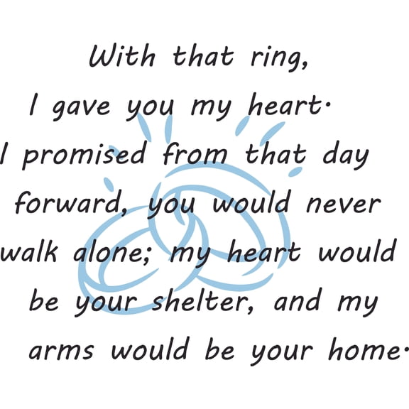 Wedding Vows Quotes Sweet Message Customized Wall Decal - Custom Vinyl Wall Art - Personalized Name - Baby Girls Boys Kids Bedroom Wall Decal Room Decor Wall Stickers Decoration Size (12x20 inch)