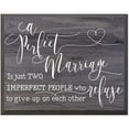 thumbnail image 1 of Wedding Wall Plaque - A Perfect Marriage, 1 of 8