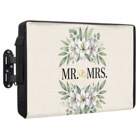 Wedding Waterproof Outdoor TV Cover, Mr Outside Weatherproof TV Enclosures for 52 to 55 Inch LCD Television Shield Flat Screen Protectors