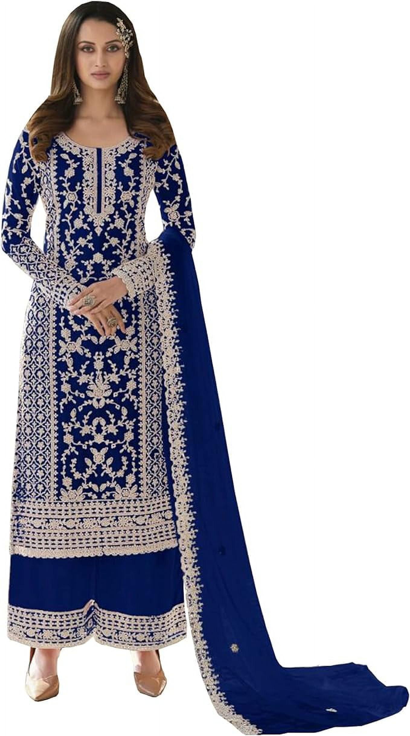 Traditionele kleding, jurk van de Indiase designer Salwar Kameez