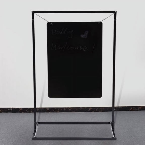Wedding Welcome Sign Arch Stand Advertising Shelf Rack Billboard Metal 110x75cm