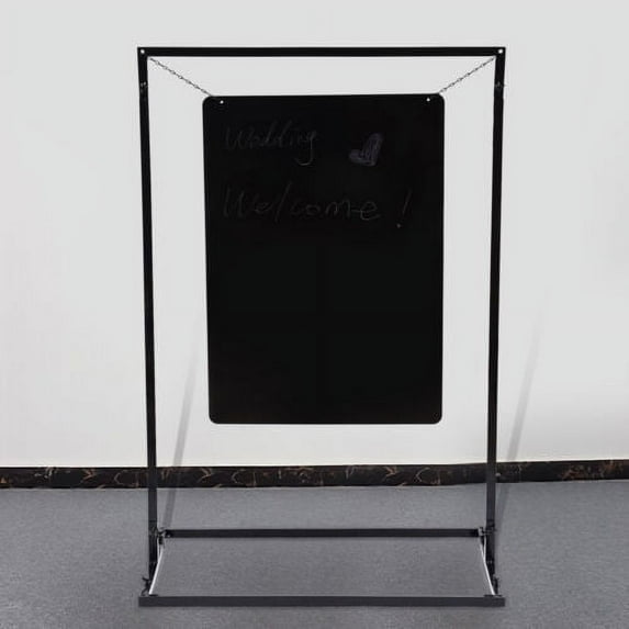 Wedding Welcome Sign Arch Stand Advertising Shelf Rack Billboard Metal 110x75cm