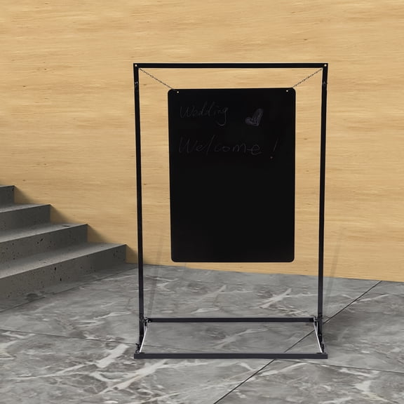 Wedding Welcome Sign Stand, Heavy Duty Metal Easel Stand, Adjustable Wedding Sign for Wedding Welcome Signs, Seating Charts, Ceremony & Reception Decor (29.52*19.68*43.3in)