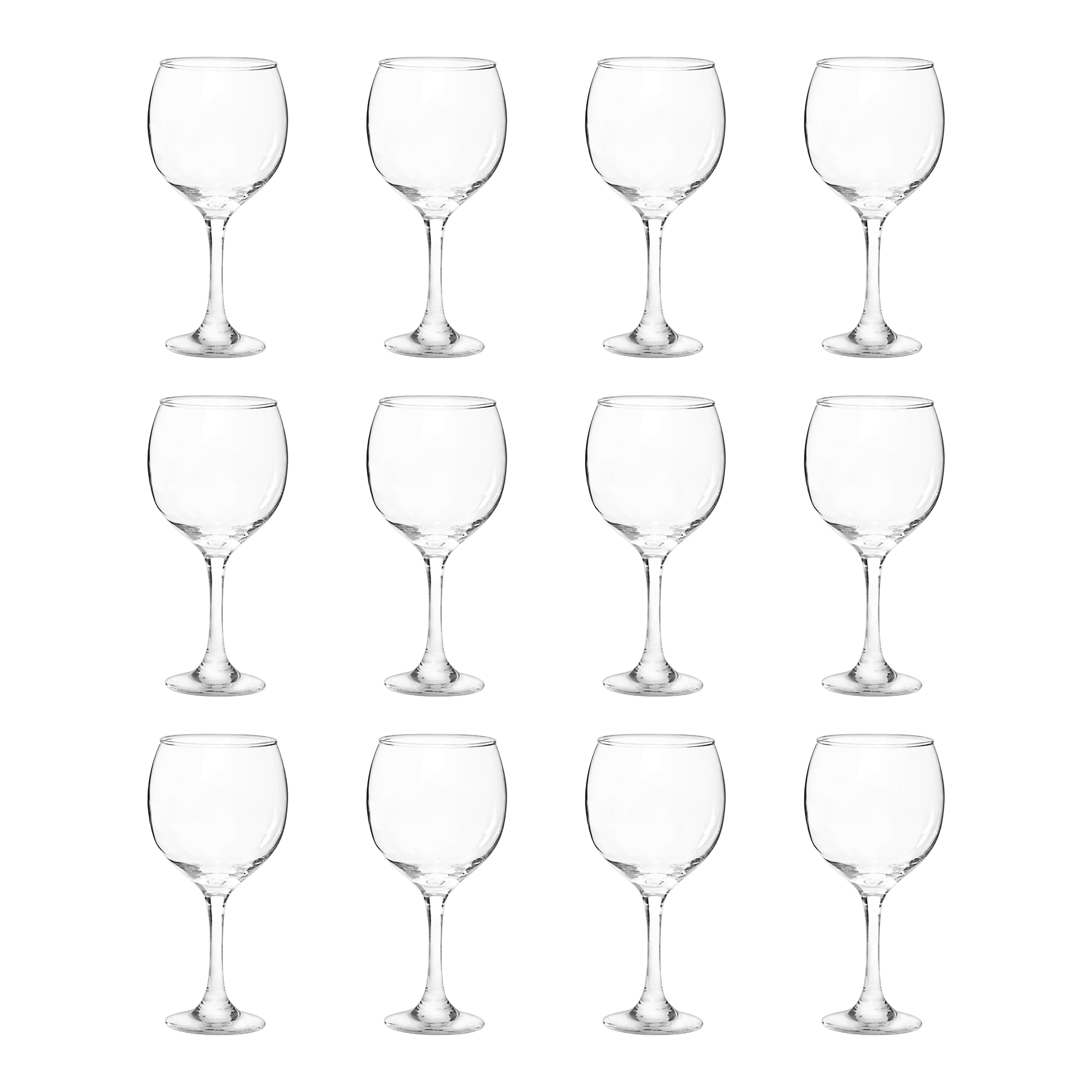 Premiere 20.5 oz. Stemmed Wedding Wine Glasses Set of 12, Perfect for ...