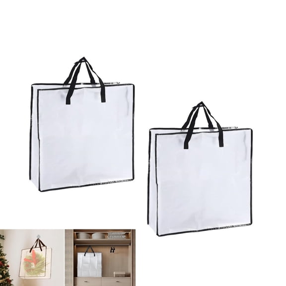 Wedding Wreath Storage Bags,Pack of 2 Zippered Wreath Bags,QZS Portable Gift Package Organizer for Christmas,Home,Office