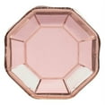 thumbnail image 1 of Wedding and Bridal 'Blush' Small Metallic Octagonal Plates (8ct), 1 of 1
