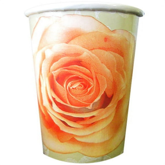 Wedding and Bridal 'Wedding Bouquet' 9oz Paper Cups (8ct)