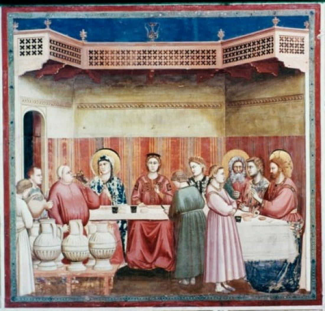 Wedding at Cana Giotto (ca1266-1337 Italian) Canvas Art - Giotto (18 x 24)