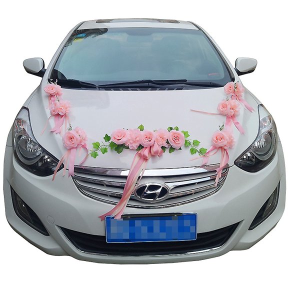 Wedding car decoration front flower creative wedding car decoration supplies wedding fleet flower decoration