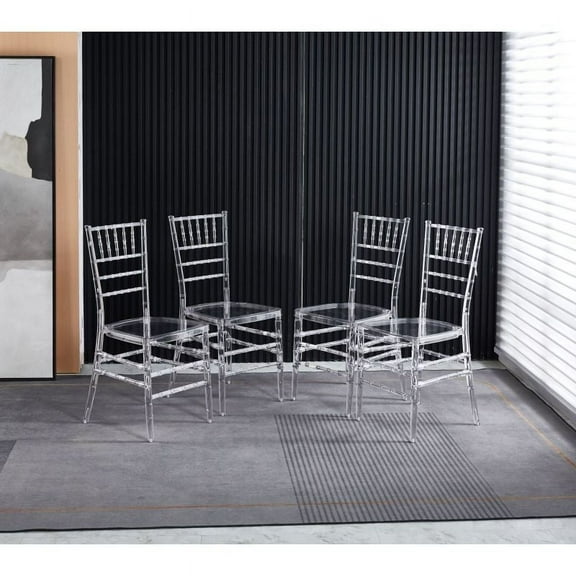 Wedding chair,dining chair,set of 4,plastic seat