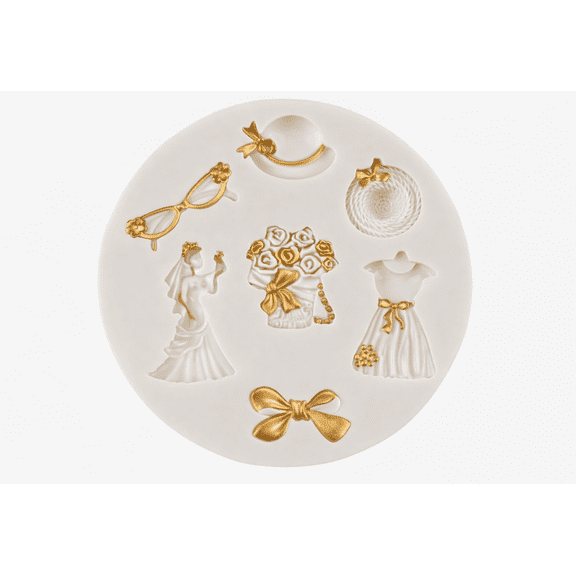Wedding Theme silicone mold