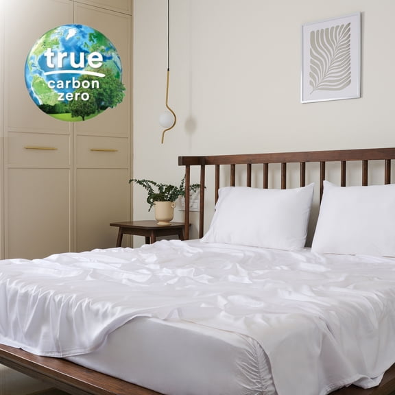 Weddingly Split King Tencel Lyocell Eucalyptus Sheets| Sateen Weave 5 piece set