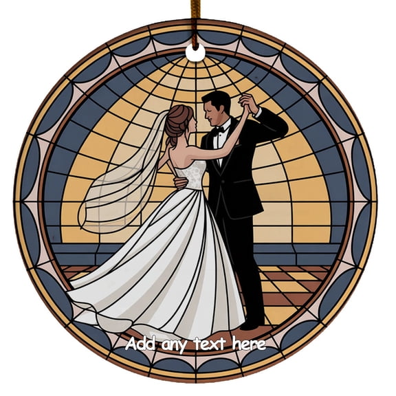 Weddings & Engagement First Dance Ceramic Ornament Personalized Ornament for Families, Parents & Kids, Custom Name Tree Decoration Christmas 2025