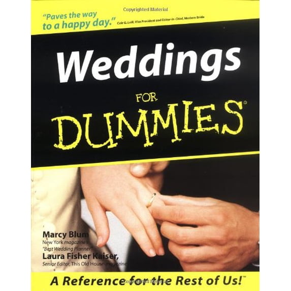 Pre-Owned Weddings for Dummies (Paperback) 0764550551 9780764550553