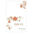 thumbnail image 1 of Weddingstar 1052-34-c56 Floral Orchestra Thank You Card  Copper Orange - Pack of 24, 1 of 1
