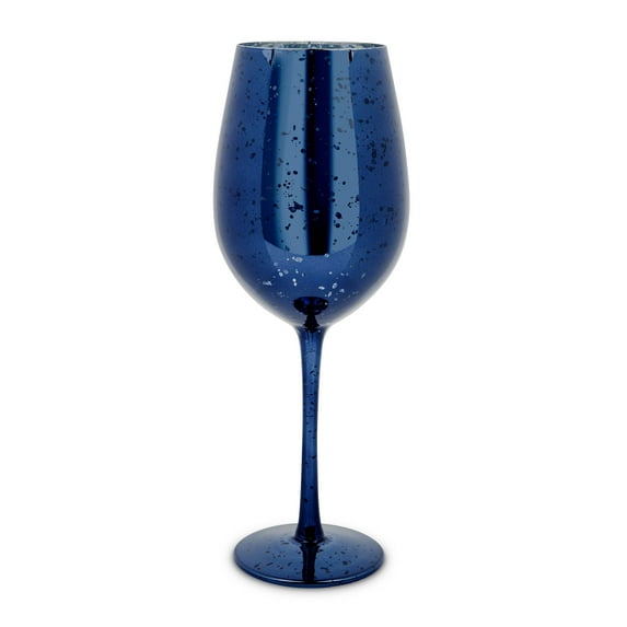 Weddingstar 18 oz Navy Blue Mercury Wine Glass