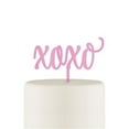 thumbnail image 1 of Weddingstar 4609-06 Script XOXO Acrylic Cake Topper, Dark Pink, 1 of 1