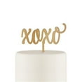thumbnail image 1 of Weddingstar 4609-55 Script XOXO Acrylic Cake Topper - Metallic Gold, 1 of 1