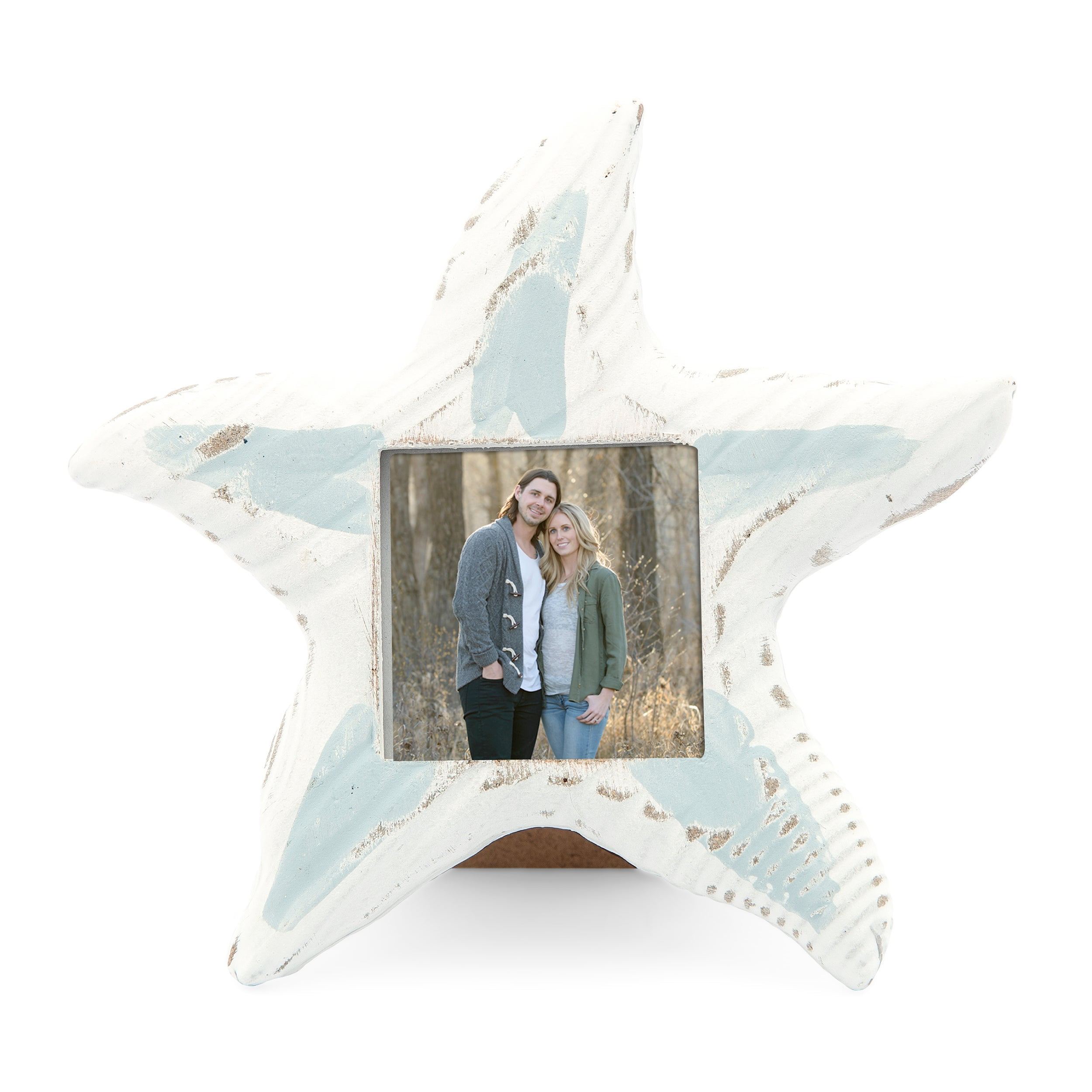 Weddingstar 8 x Small Wooden Starfish Photo Frame Favor And Place Card