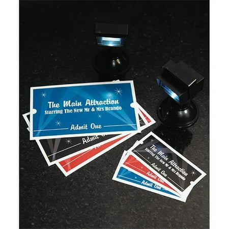 Weddingstar 8874-21 Hollywood Themed Drink Tickets- Small- Teal Breeze