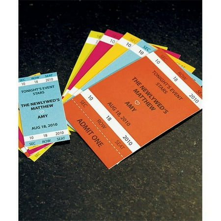 Weddingstar 8876-14 Sport Themed Drink Tickets- Small- Orchid Purple