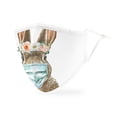 thumbnail image 1 of Weddingstar Adult Reusable, Washable 3 Ply Cloth Face Mask With Filter Pocket - Bunny, 1 of 6
