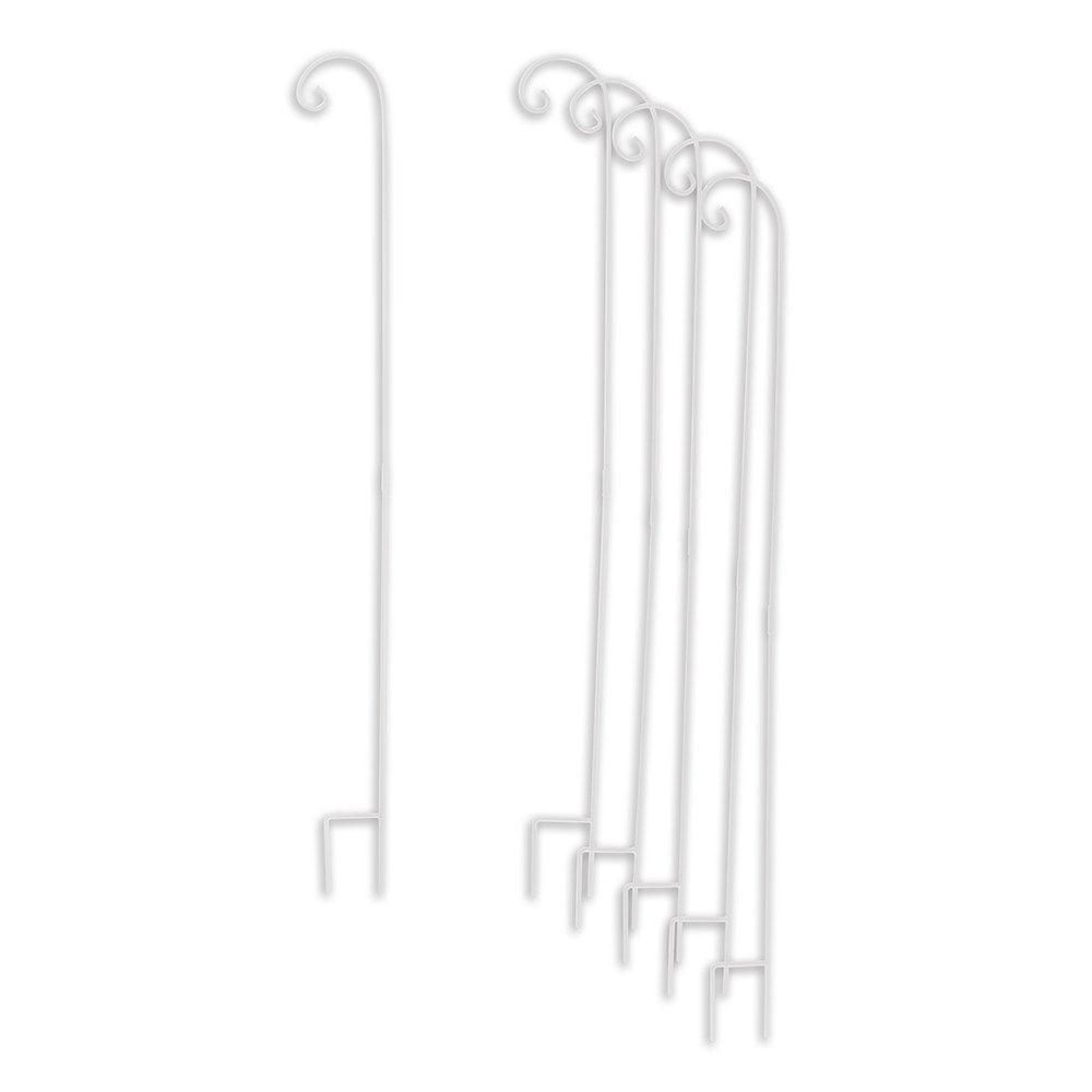 Weddingstar Decorating Metal Shepherd Hooks White Set of 6