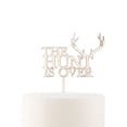 thumbnail image 1 of Weddingstar Natural Wood Cake Topper Decoration - The Hunt Is Over, 1 of 5