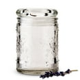 thumbnail image 1 of Weddingstar Pressed Glass Mason Jar Favor With Stopper Lid - Floral - Set of 6, 1 of 3