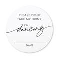 thumbnail image 1 of Weddingstar Round Paper Drink Coasters - I'm Dancing - Set Of 12, 1 of 2