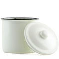 thumbnail image 1 of Weddingstar Vintage White Enamelware Canister Favors With Lid - Set of 4, 1 of 4