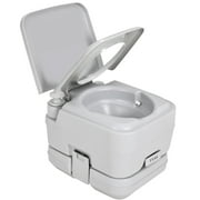 WedealFu Inc Portable Travel Toilet RV Potty 2.6/5.3 Gallon Detachable Tank 10L - Grey