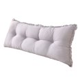 thumbnail image 1 of Wedge Cushion Headboard Reading Pillow Removable Cover, Bed Bedroom Positioning Support Bolster for Sofa Bed, Low Corner Backrest Cushion for Comfortable Rest, 1 of 7