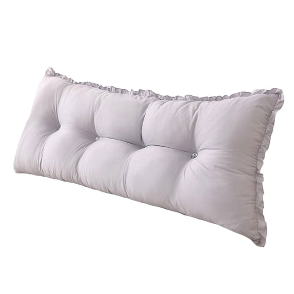 Wedge Cushion Headboard Reading Pillow Removable Cover, Bed Bedroom Positioning Support Bolster for Sofa Bed, Low Corner Backrest Cushion for Comfortable Rest