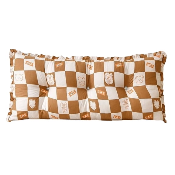 Wedge Cushion Headboard Reading Pillow Removable Cover, Bed Bedroom Positioning Support Bolster for Sofa Bed, Low Corner Backrest Cushion for Comfortable Rest