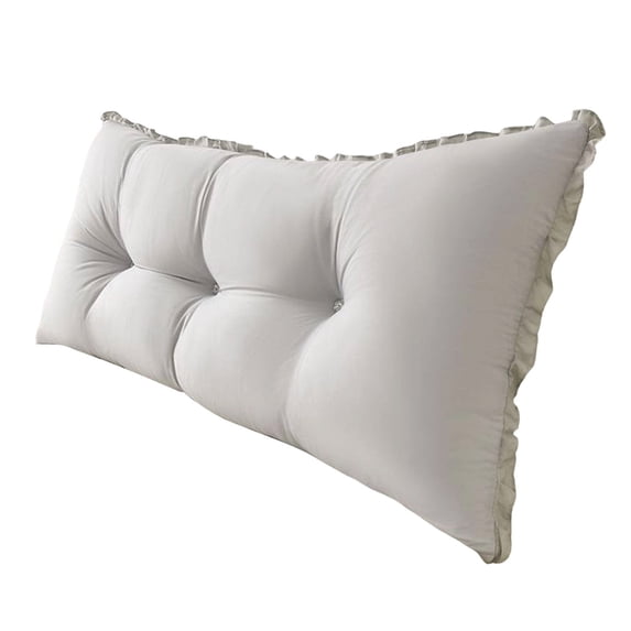Wedge Cushion Headboard Reading Pillow Removable Cover, Bed Bedroom Positioning Support Bolster for Sofa Bed, Low Corner Backrest Cushion for Comfortable Rest