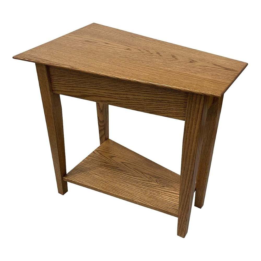 Wedge End Table Side Table For Living Room, Office & Bedroom Accent