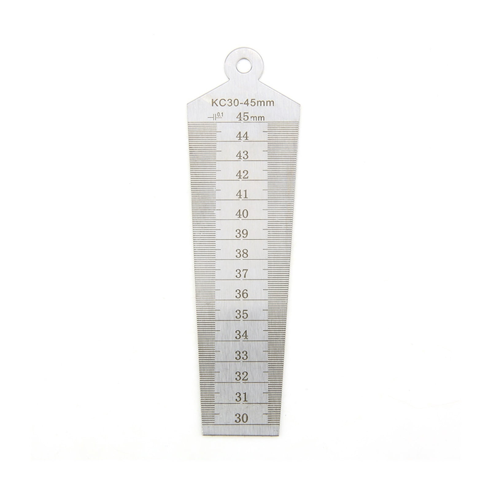 Wedge Feeler Gauge Stainless Steel Double Sided Metric Inch Gap Ruler Aperture Ruler Valve Gap Inner Diameter Measurement Tools ,Easy to Use