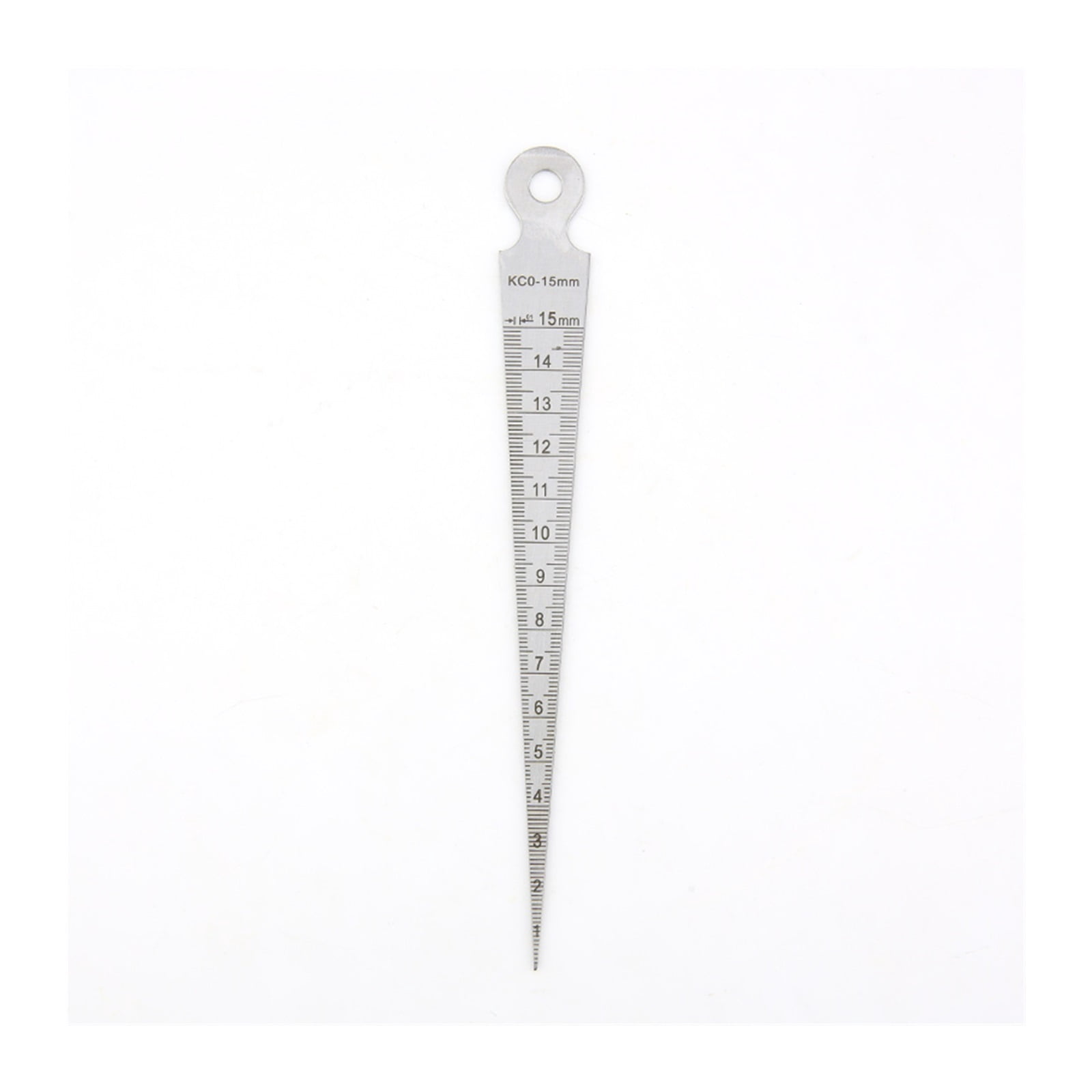 Wedge Feeler Gauge Stainless Steel Double Sided Metric Inch Gap Ruler Aperture Ruler Valve Gap Inner Diameter Measurement Tools ,Easy to Use