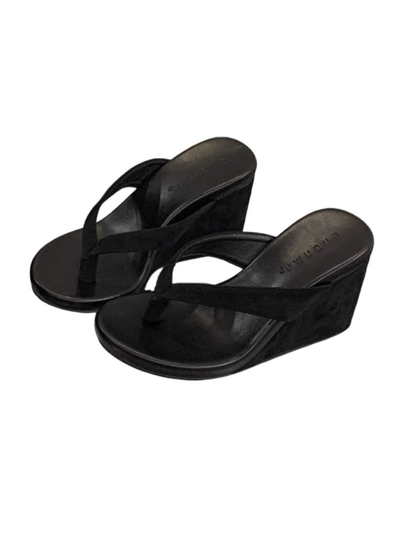 Wedge Flip Flops Platform Sandals Women Slip On Thick Sole Casual Summer Shoes